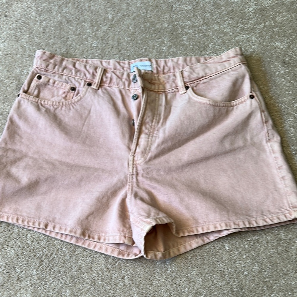 Zara Light Pink Jean Shorts